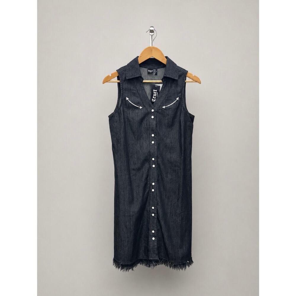 Cruel Denim Dark Chambray Western Dress Size S